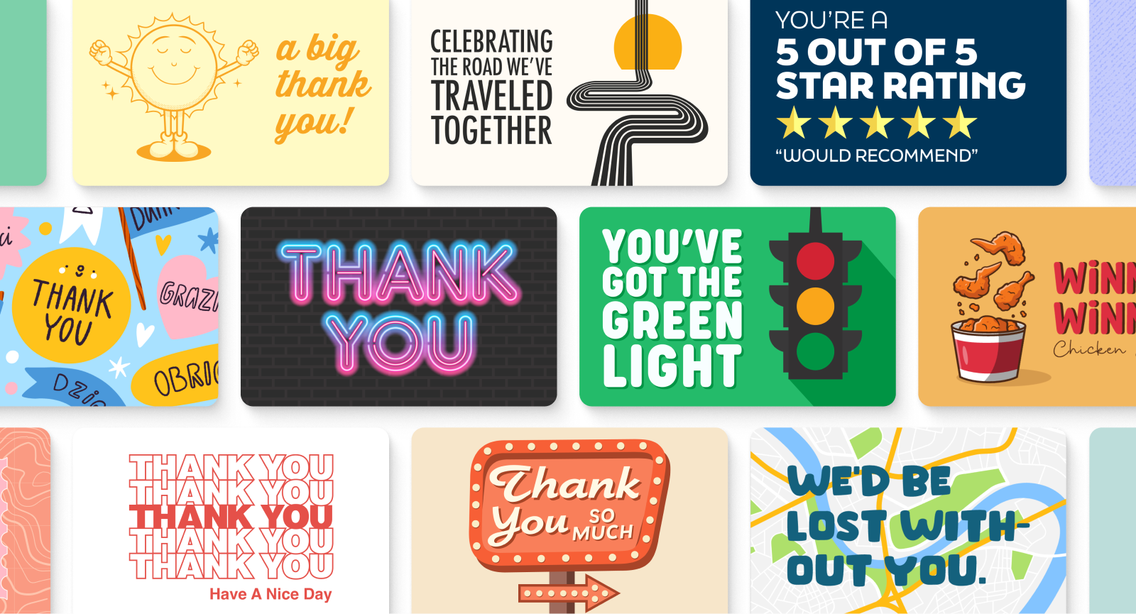 Truck Driver Appreciation Week gift card designs