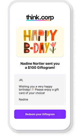 Digital gift card