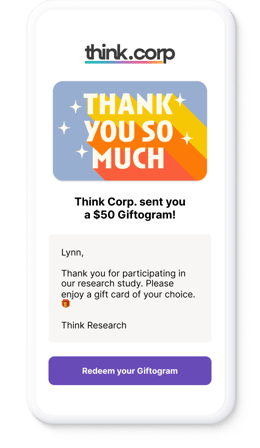 Digital gift card