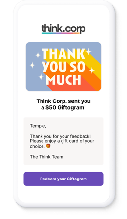 Digital gift card