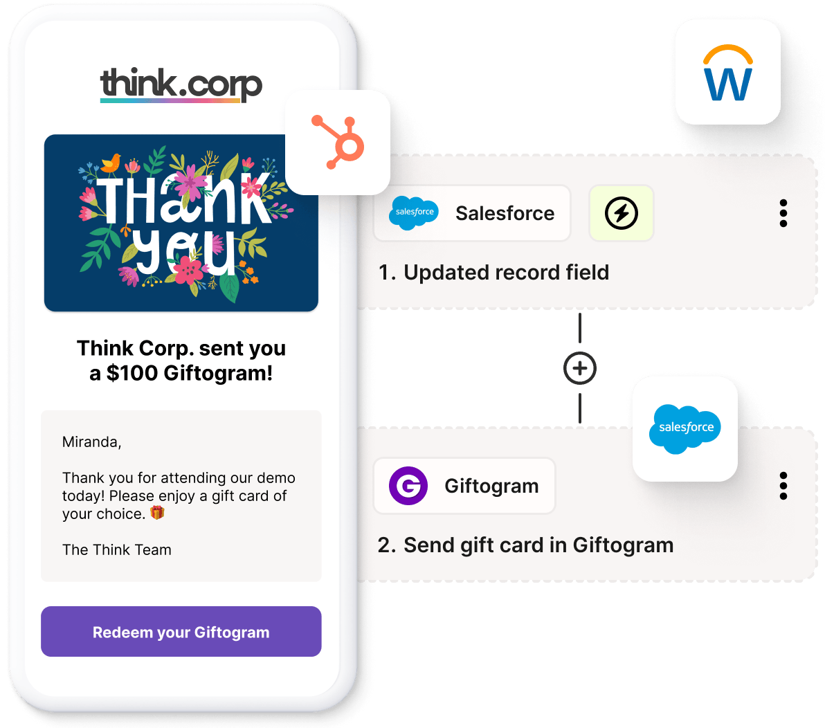 Connect Giftogram with Zapier for CRM apps