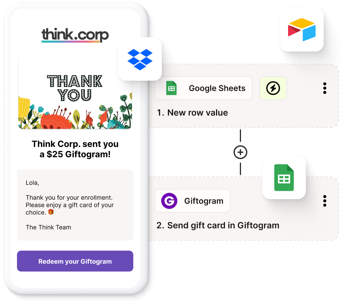 Connect Giftogram with Zapier for business apps