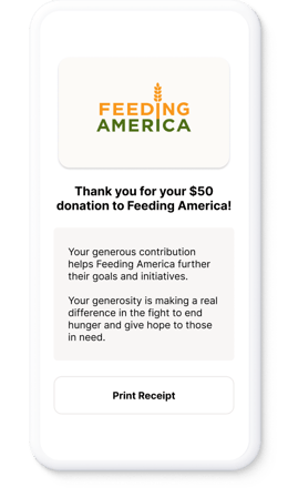 eGift card or donation receipt