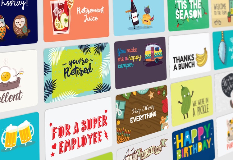 Corporate gift cards