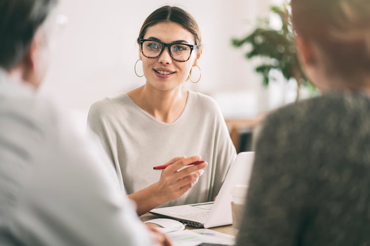 A manager receiving feedback on an employee's career path