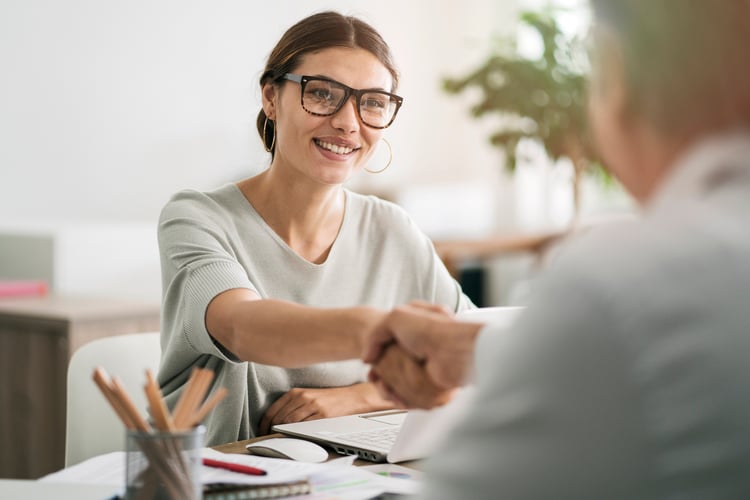 A woman establishing her career path