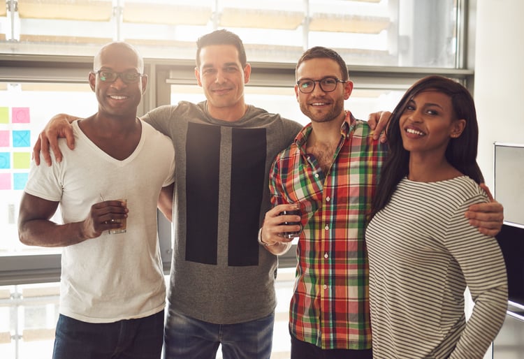 Group of happy Employees