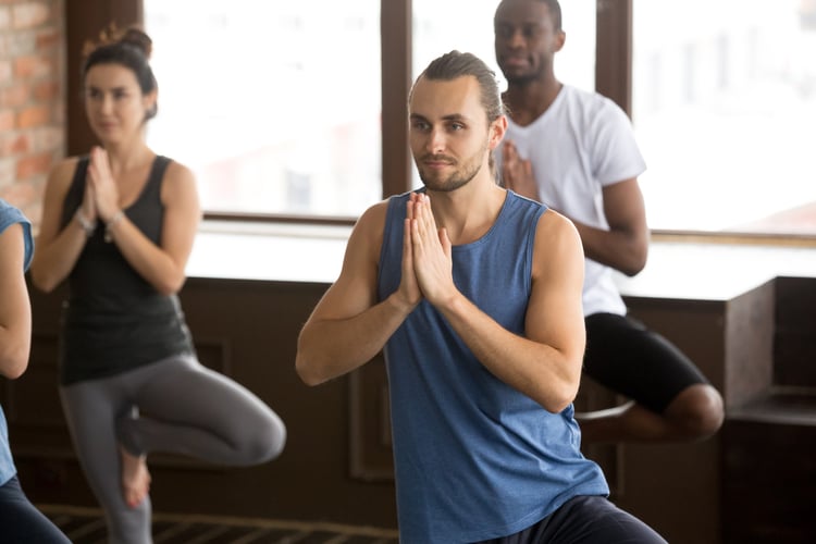 An onsite class offered by an employee wellness program