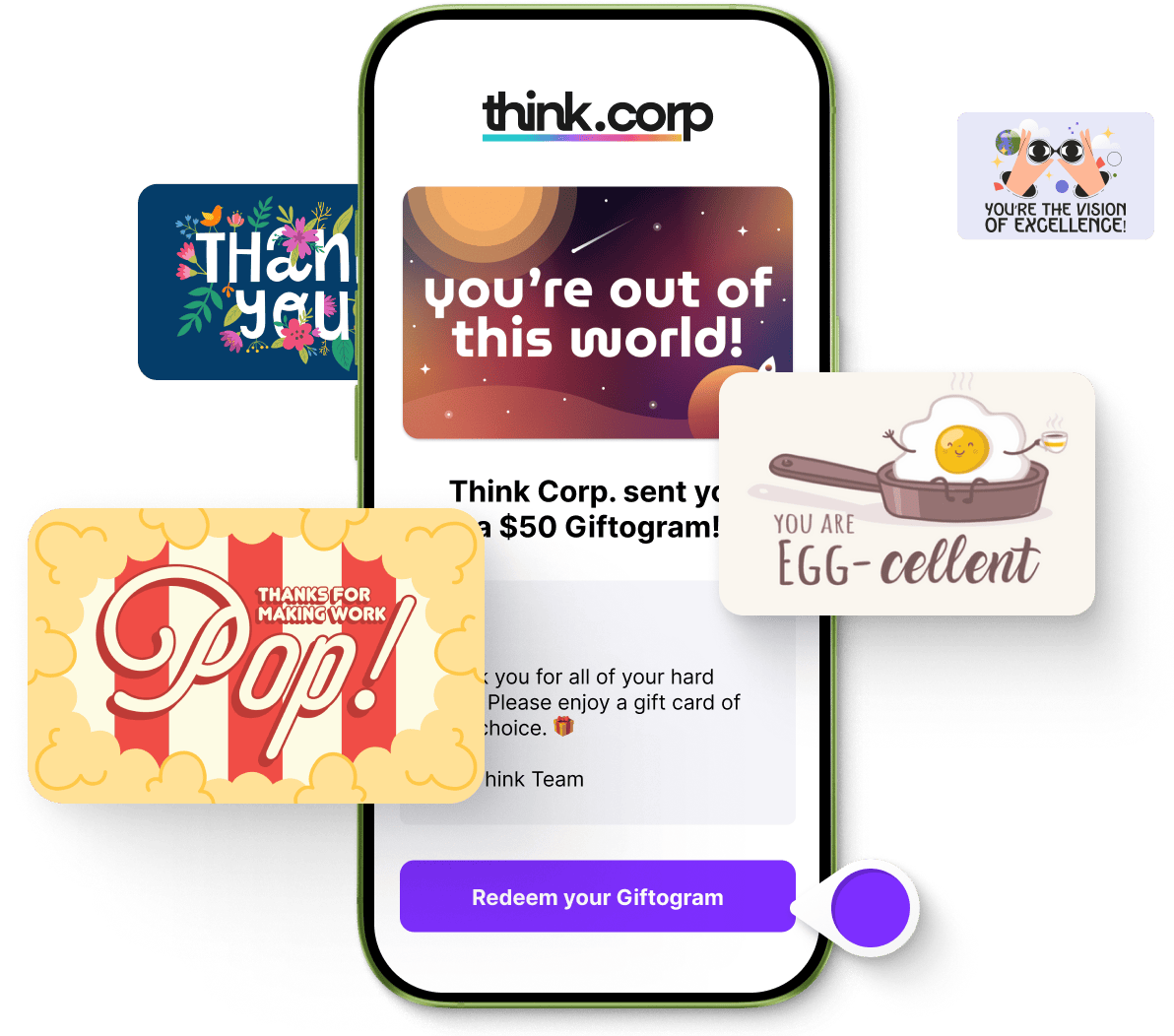 Bulk customized gift cards