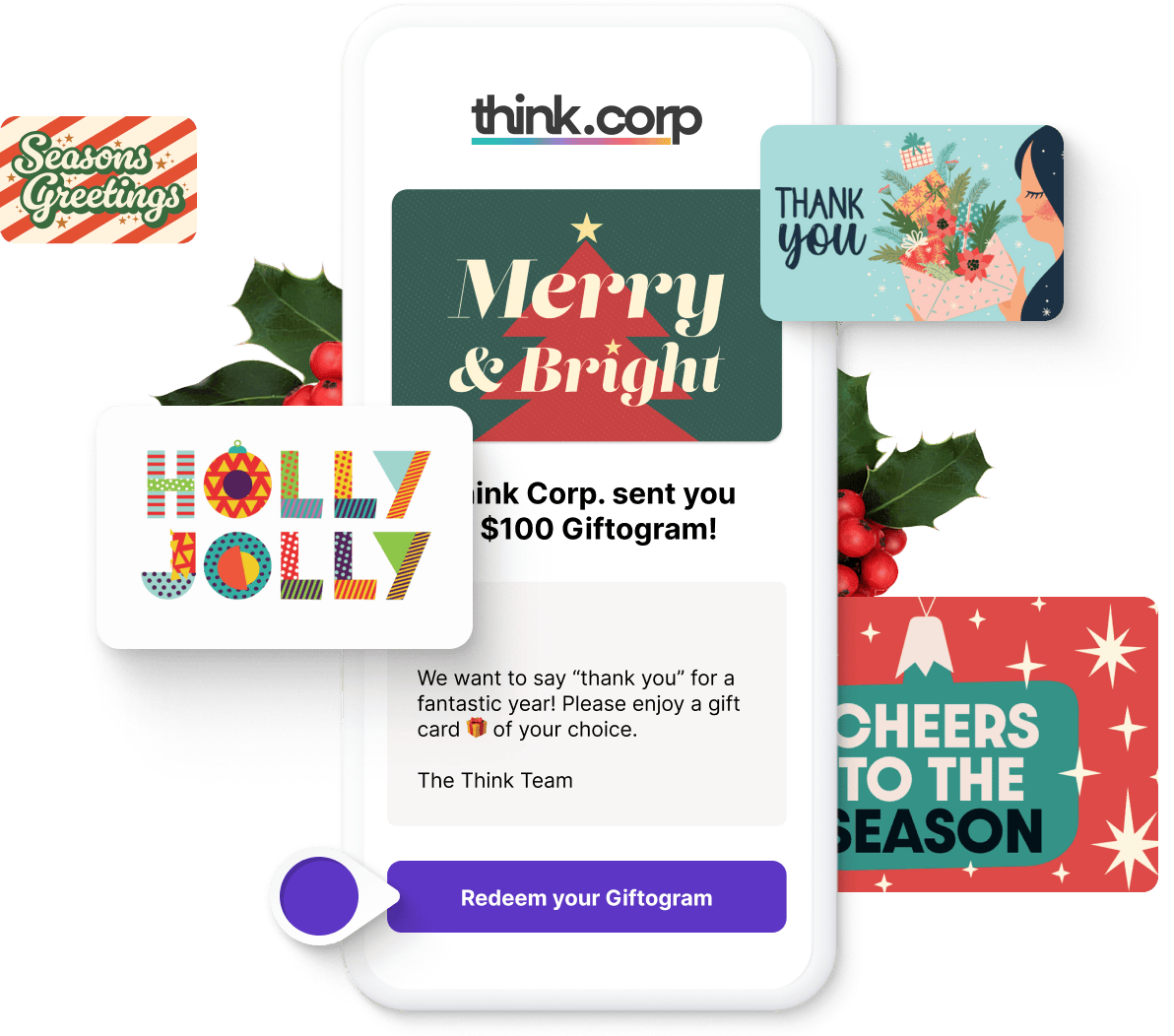 Bulk customized gift cards