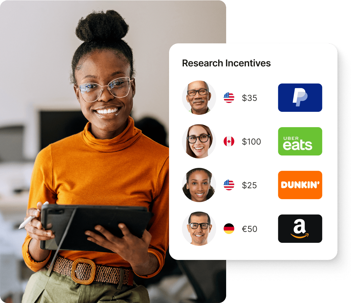 Mobile phone with choice of digital gift card