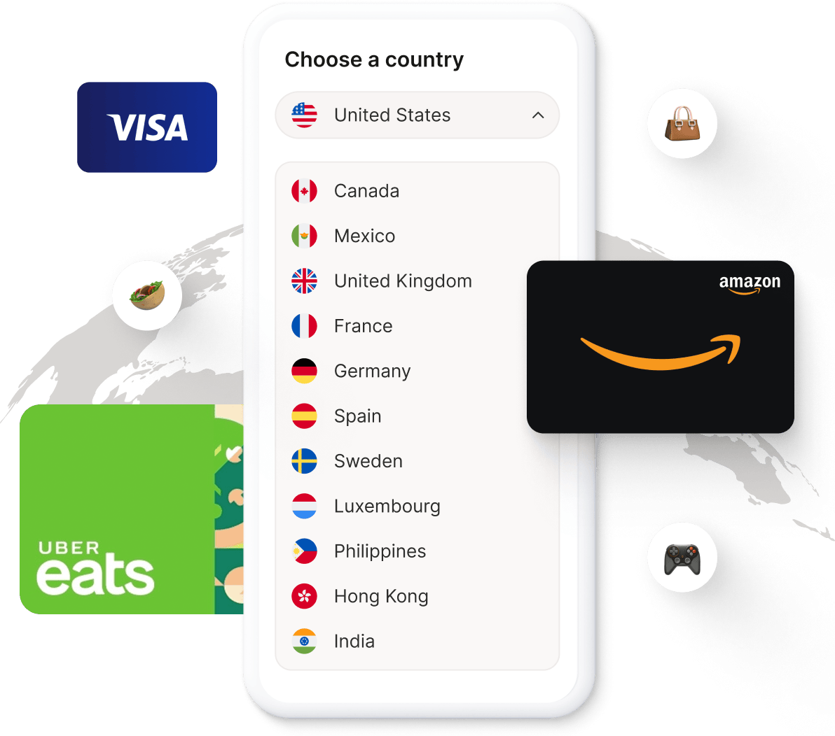 Send gift cards and prepaid cards internationally