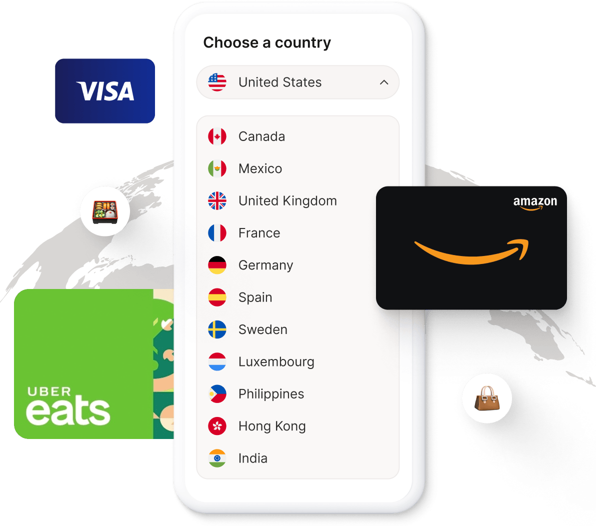 Sending gift cards and prepaid cards internationally