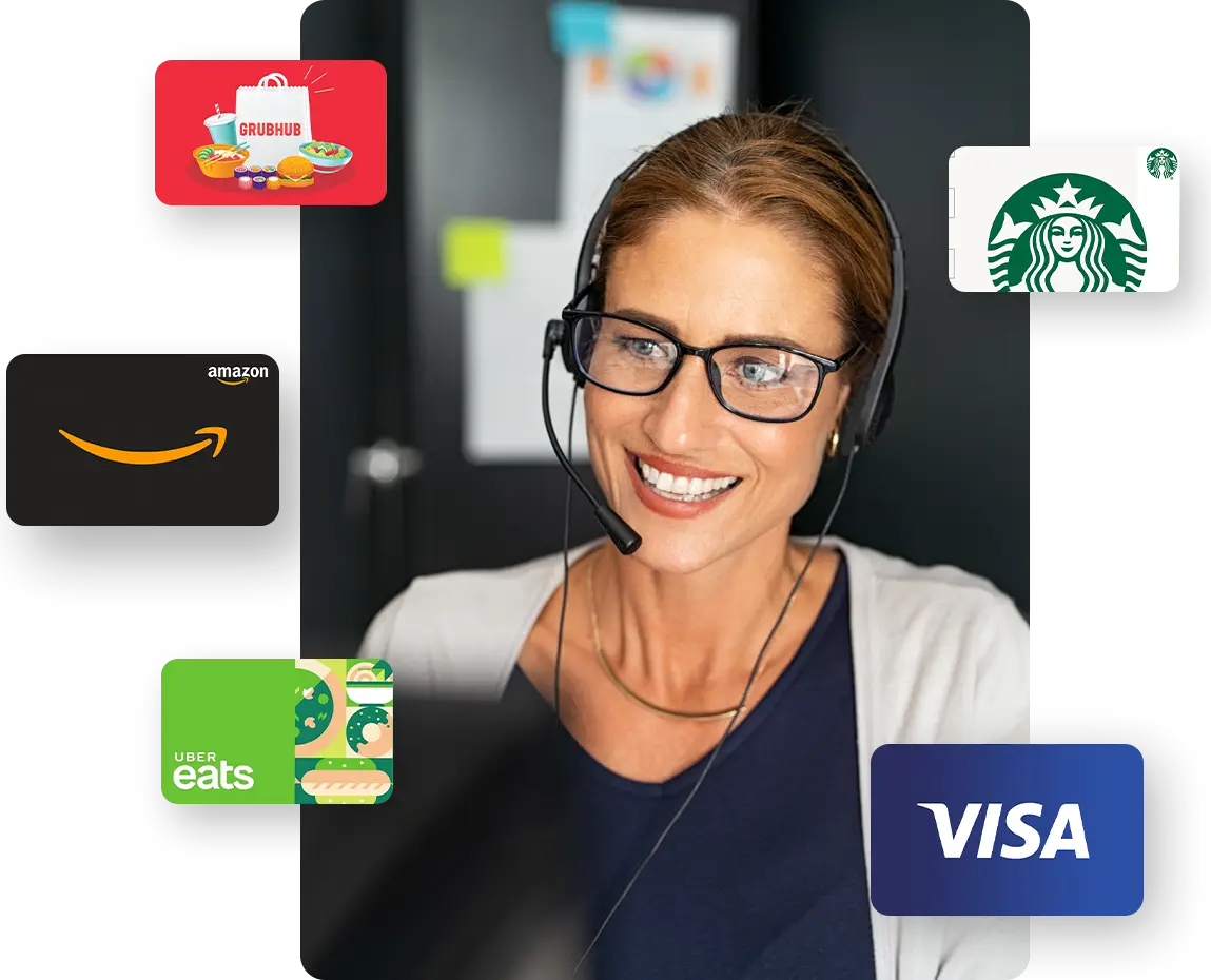 Gift cards for your customer service team